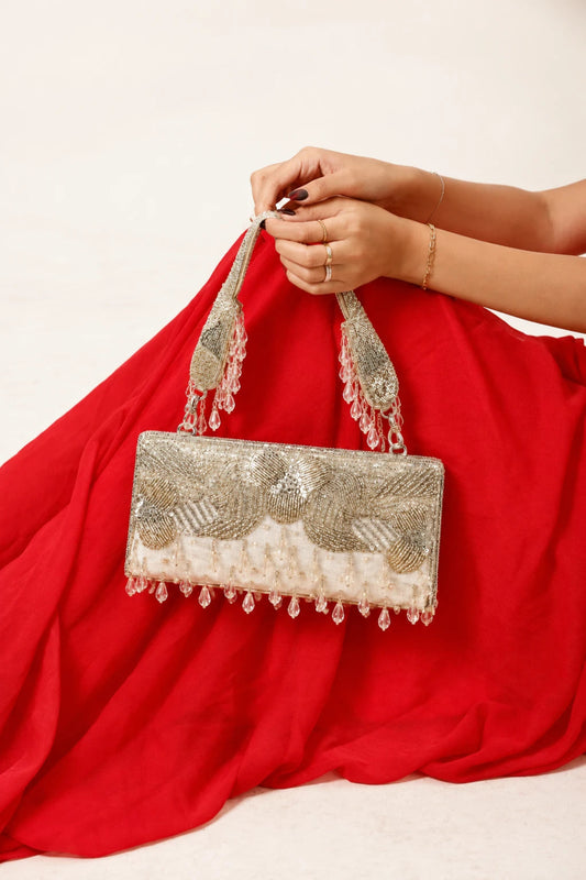 Designer wedding bag for women with handcrafted detailing