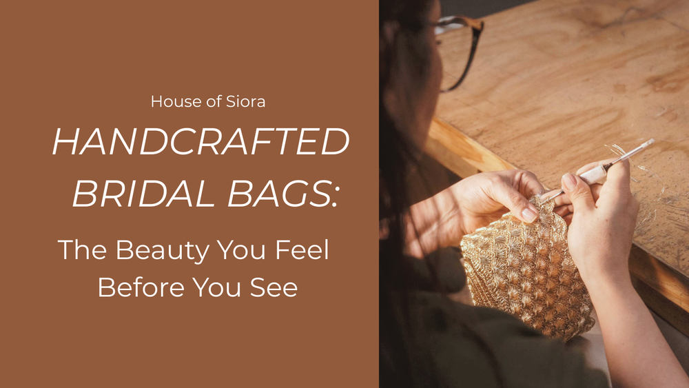 Handcrafted bridal bags made by skilled artisans using embroidery and embellishment techniques