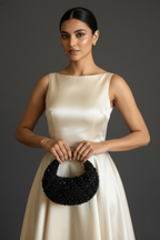 Midnight Black Hobo Bag