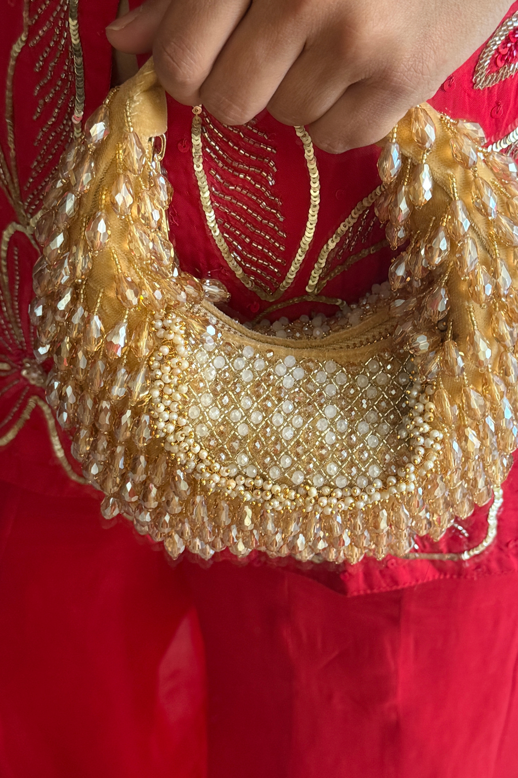 Meadow Golden Hobo Bag