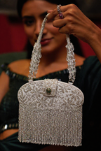 Saanjh Silver Bag