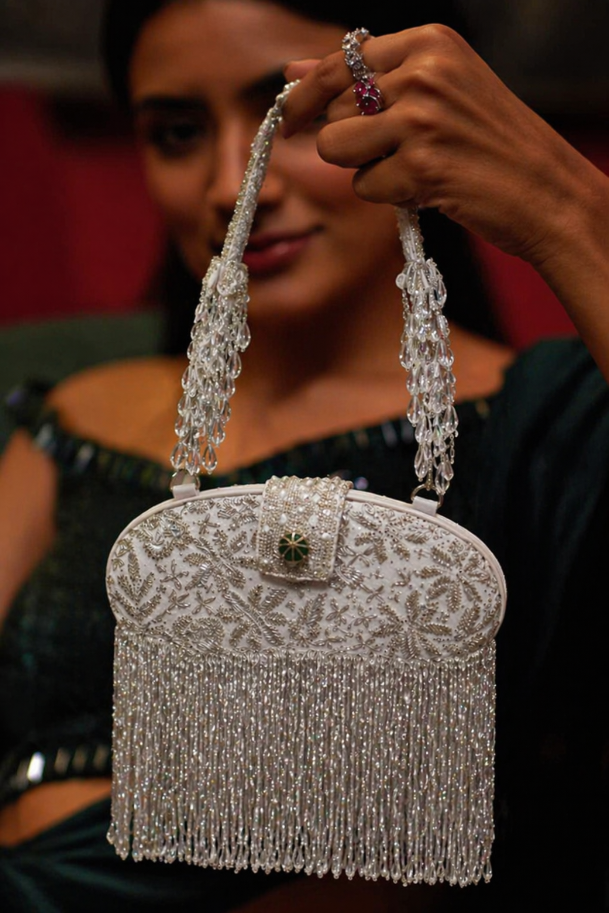 Saanjh Silver Bag