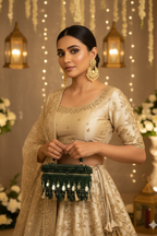 Padmavati Green Vanity Bag