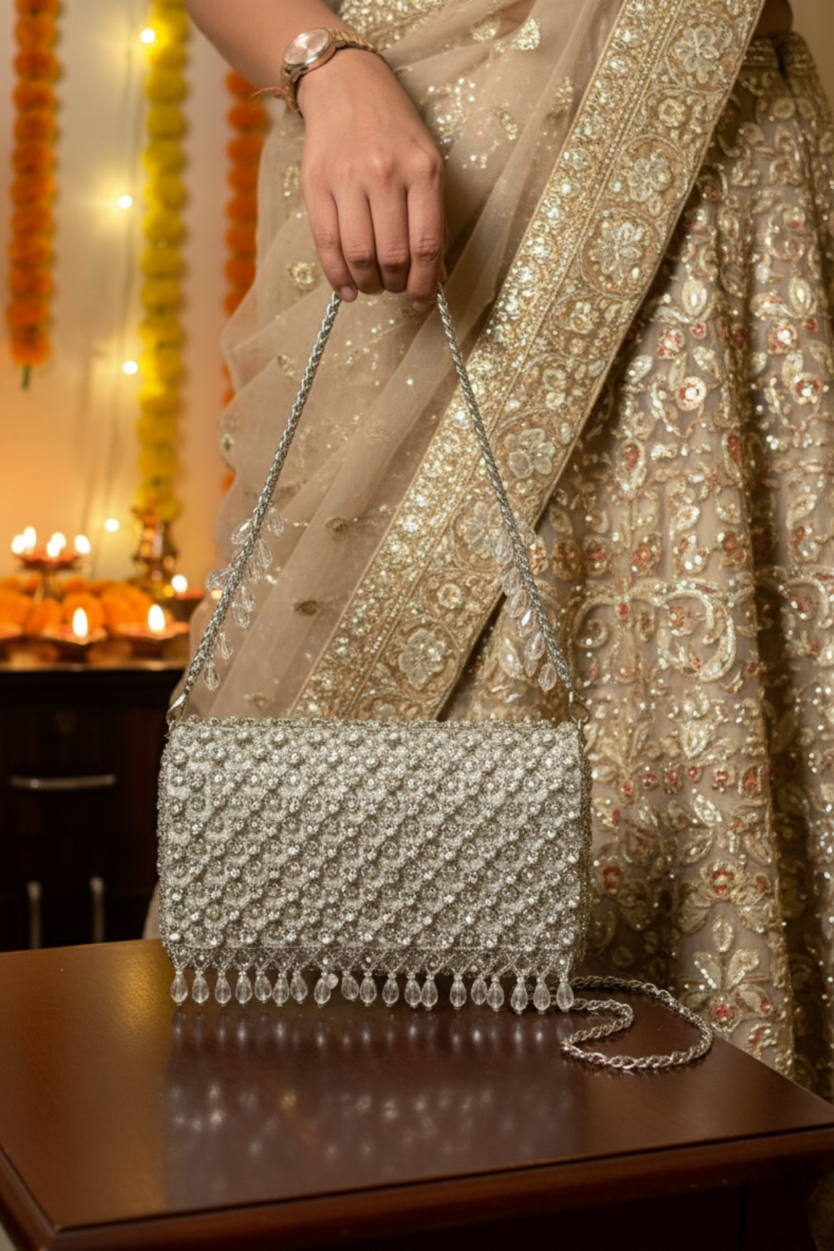 Ziya Silver  Bag