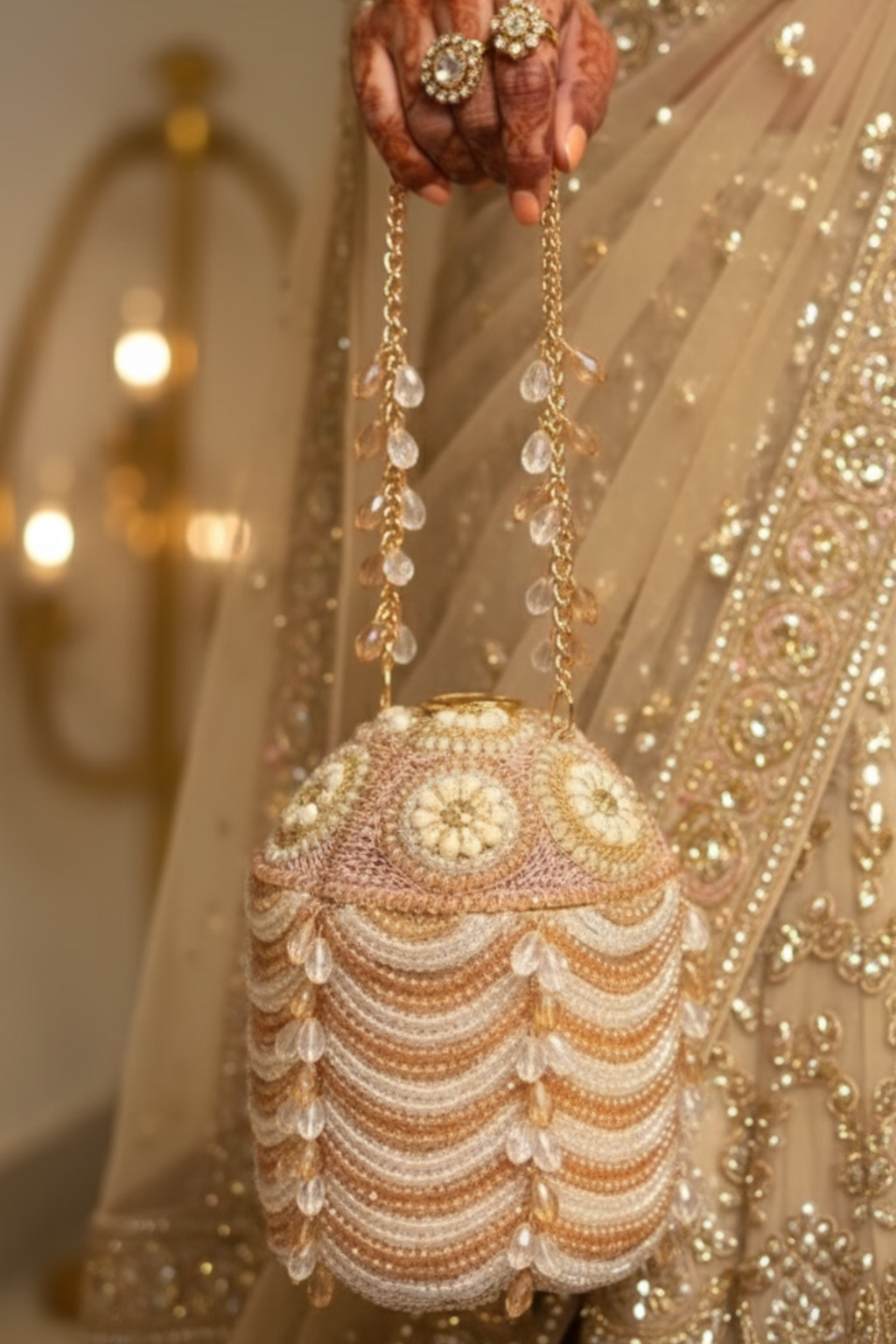 Noor Golden Bucket Bag