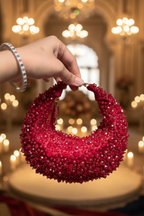 Midnight Red Hobo Bag