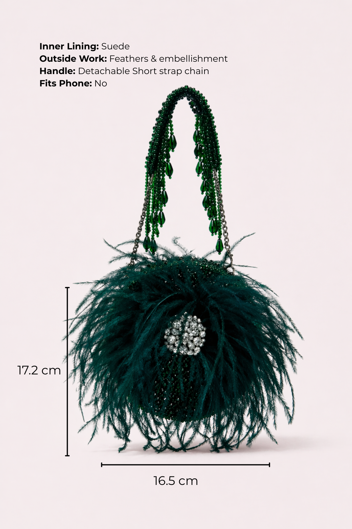 Green round bag