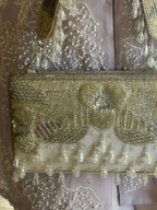 Amaira Silver Clutch Bag