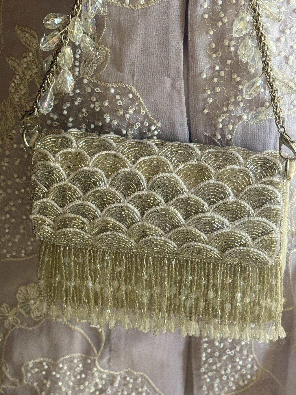 Drape Silver Mini Bag