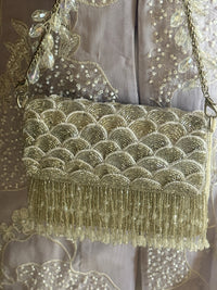 Drape Silver Mini Bag