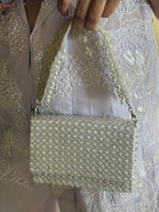 Aleen White Flap Bag