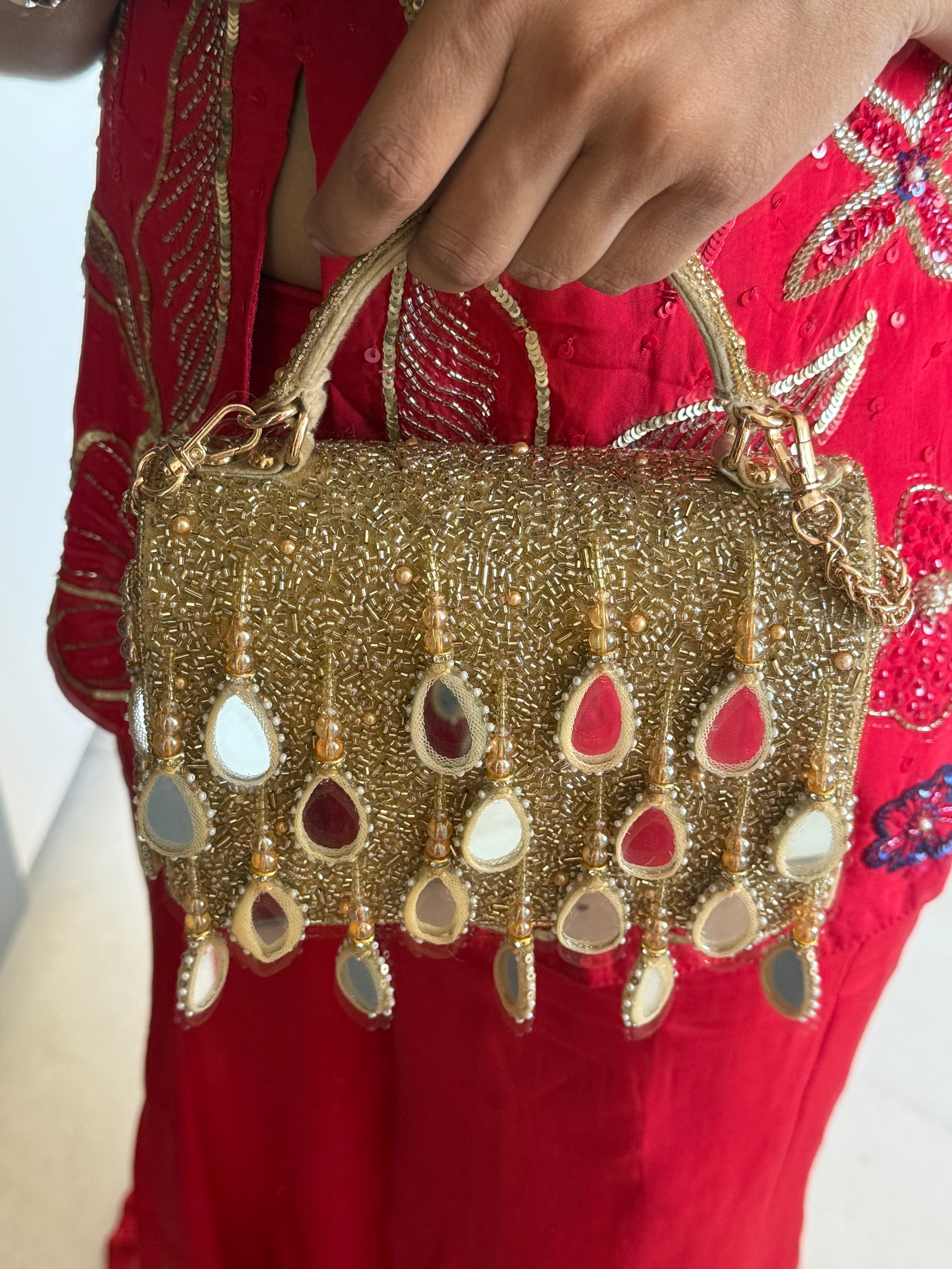 Zareen Golden Bag