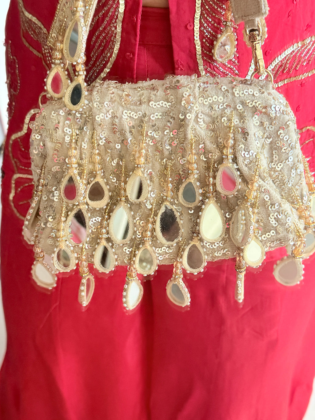 Inaaya Golden Mirror Bag