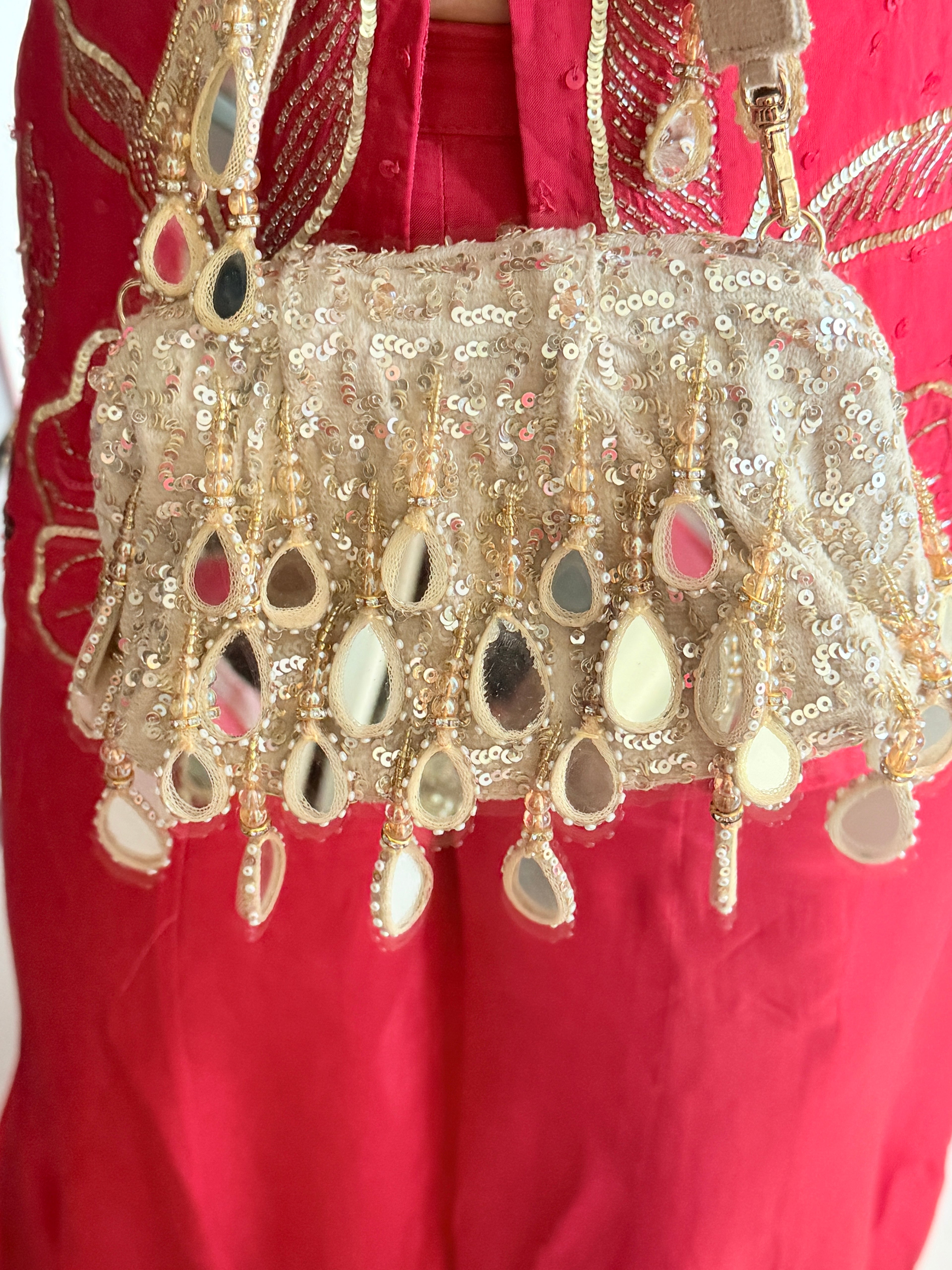 Inaaya Golden Mirror Bag