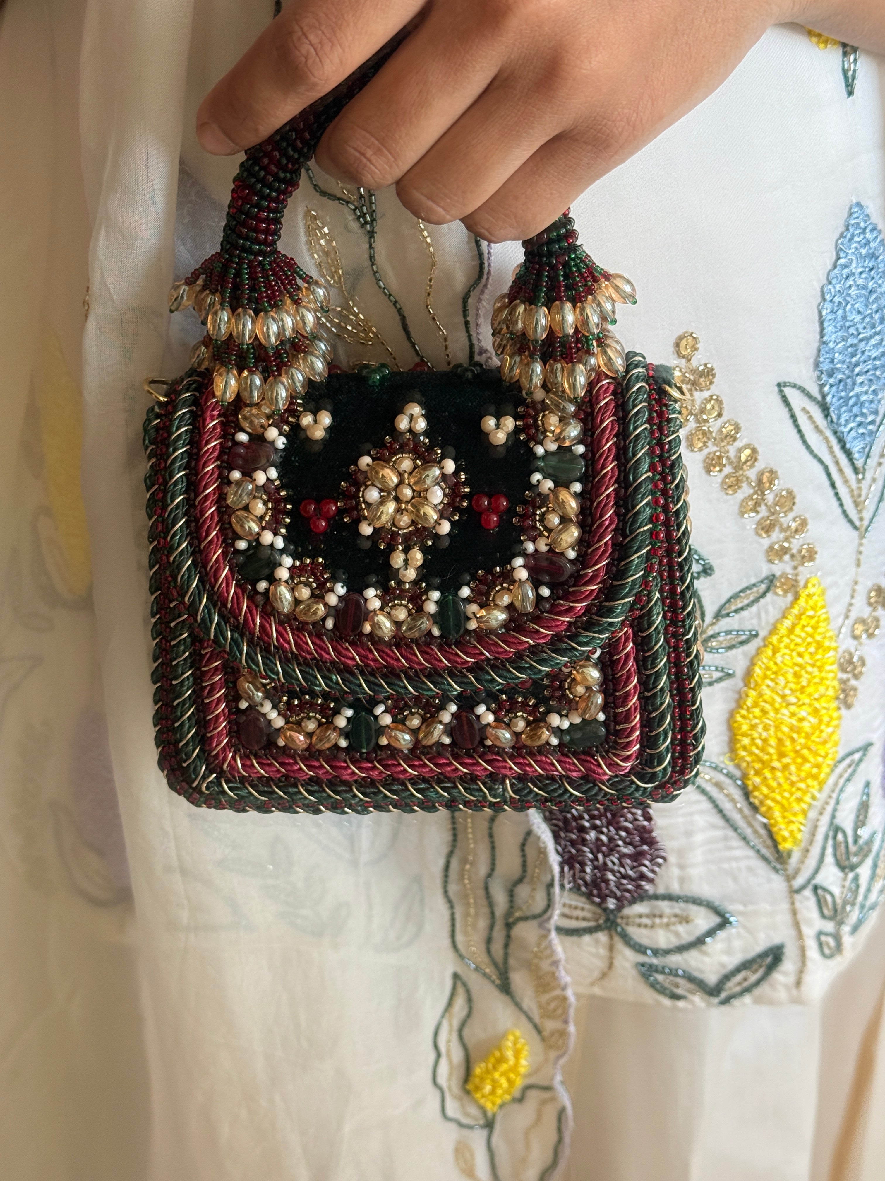 Regal Bloom Black Bag