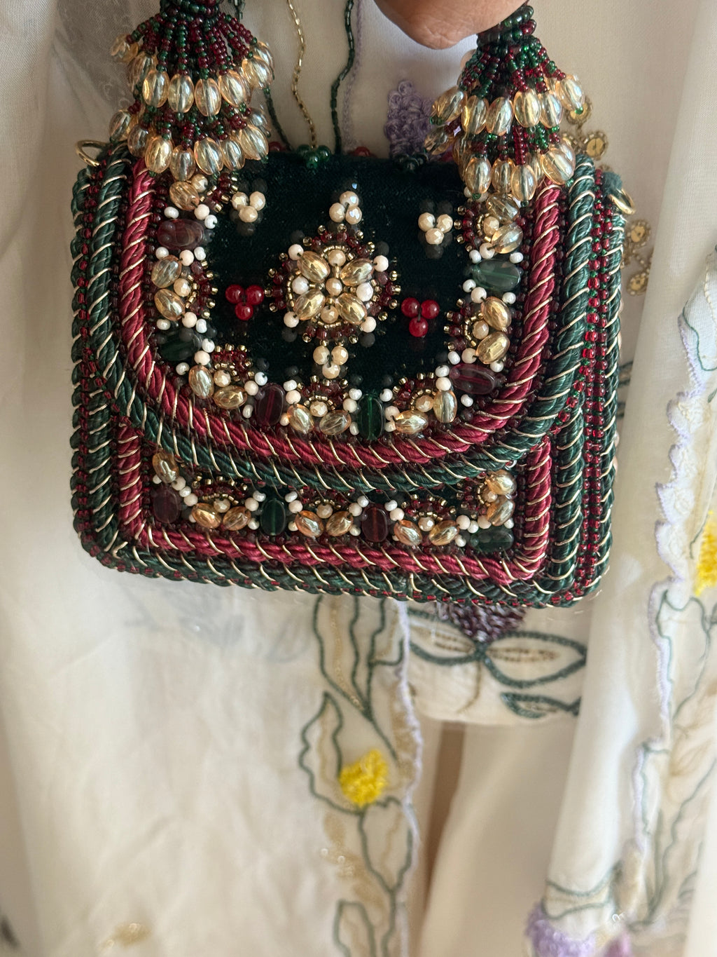 Regal Bloom Green Bag