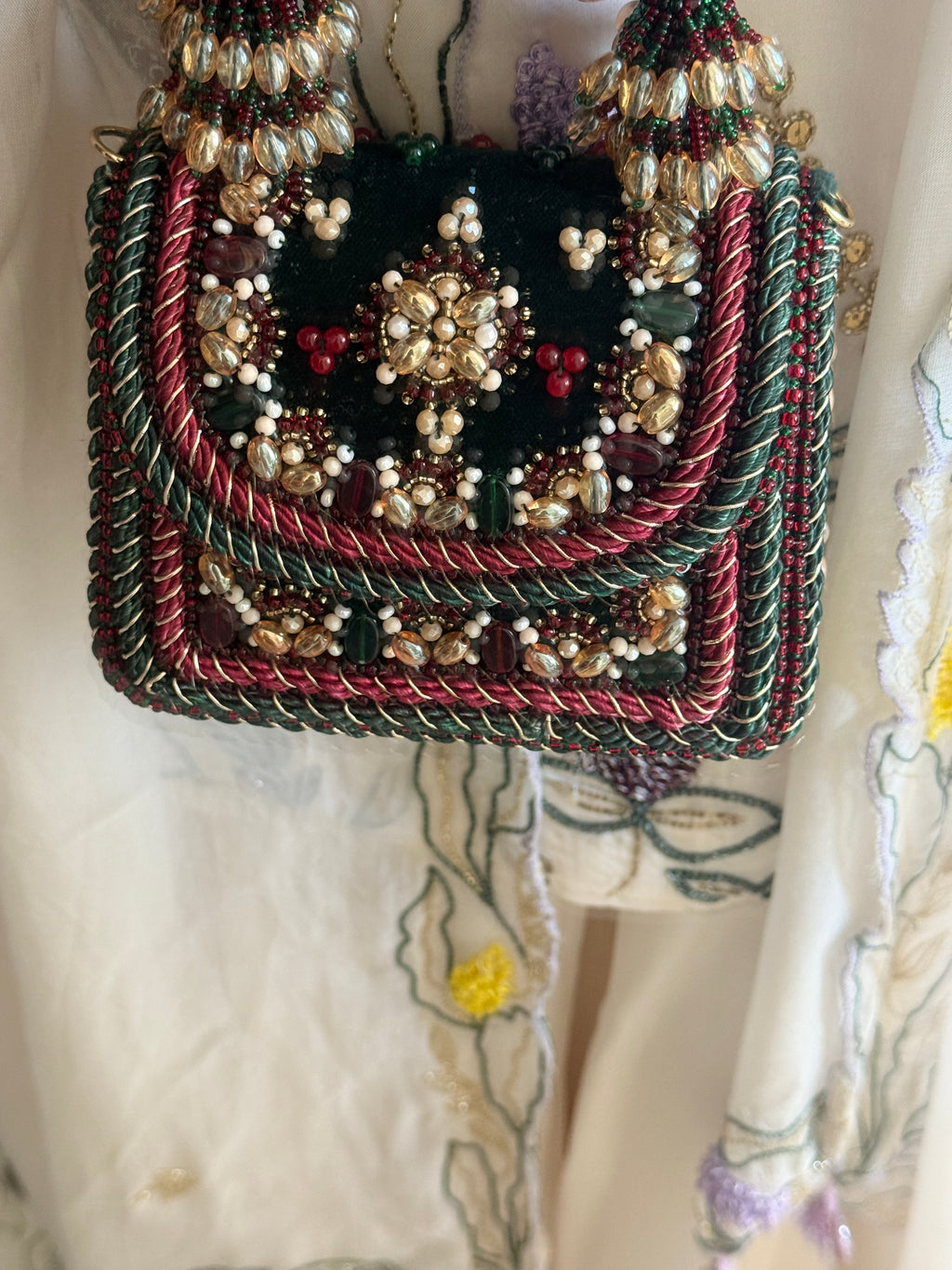 Regal Bloom Green Bag