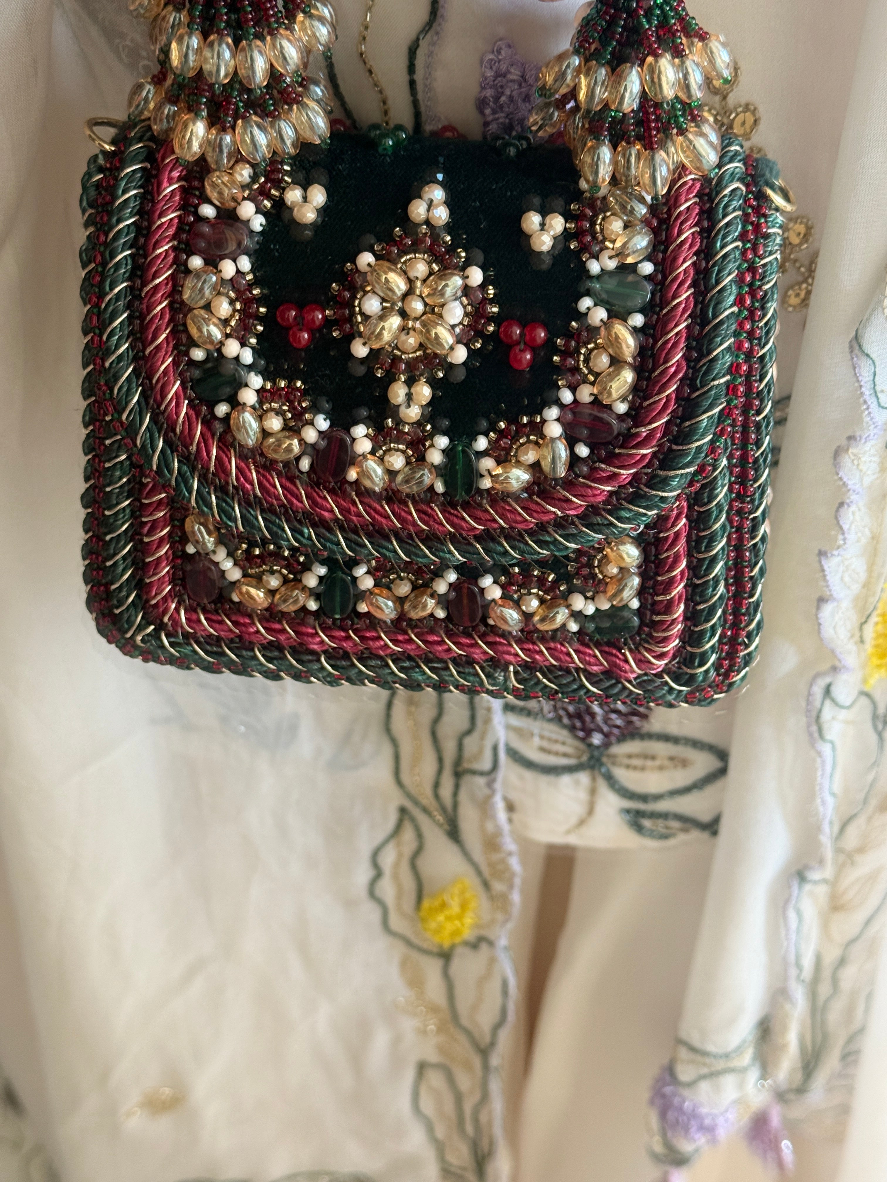 Regal Bloom Green Bag