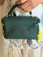 Padmavati Green Vanity Bag