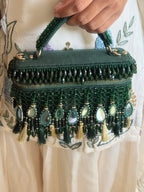 Padmavati Green Vanity Bag