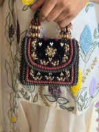 Regal Bloom Black Bag
