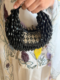 Meadow Luxe Black Hobo Bag