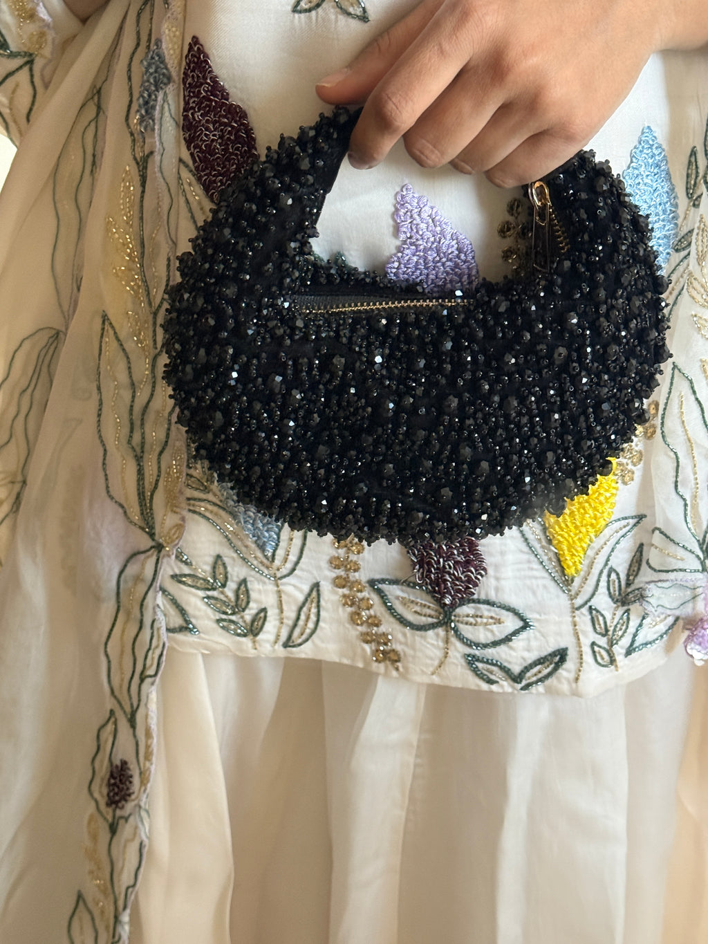 Midnight Black Hobo Bag