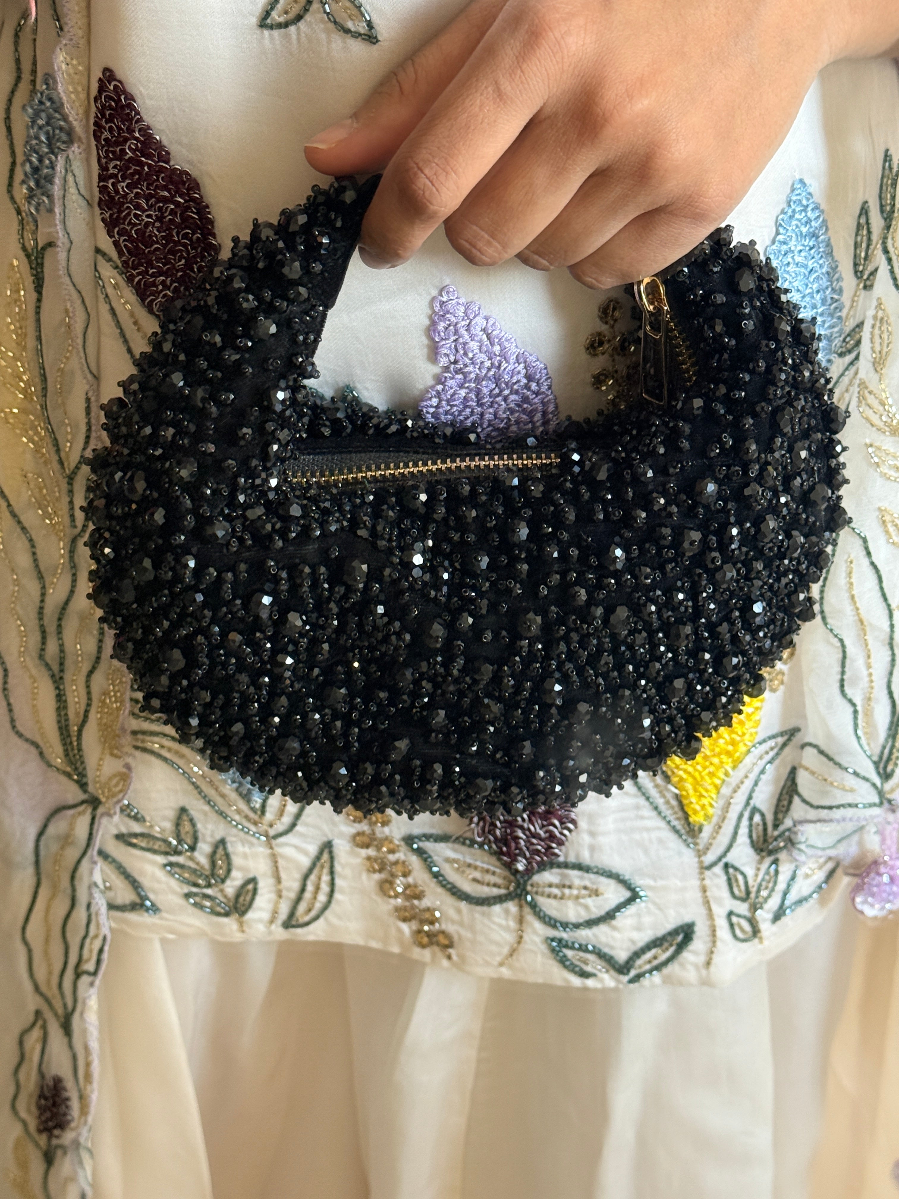 Midnight Black Hobo Bag