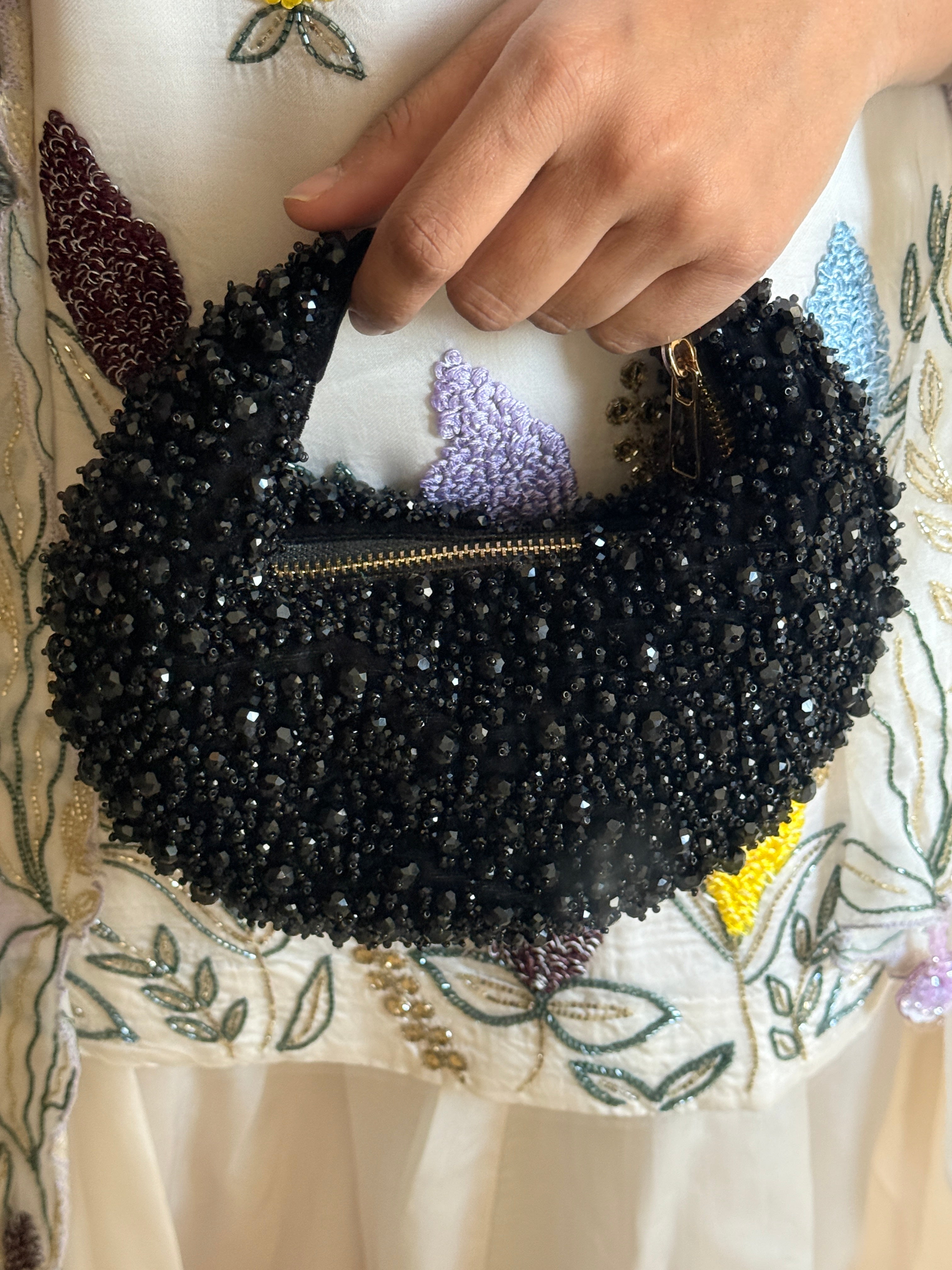 Midnight Black Hobo Bag