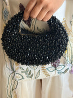 Midnight Black Hobo Bag