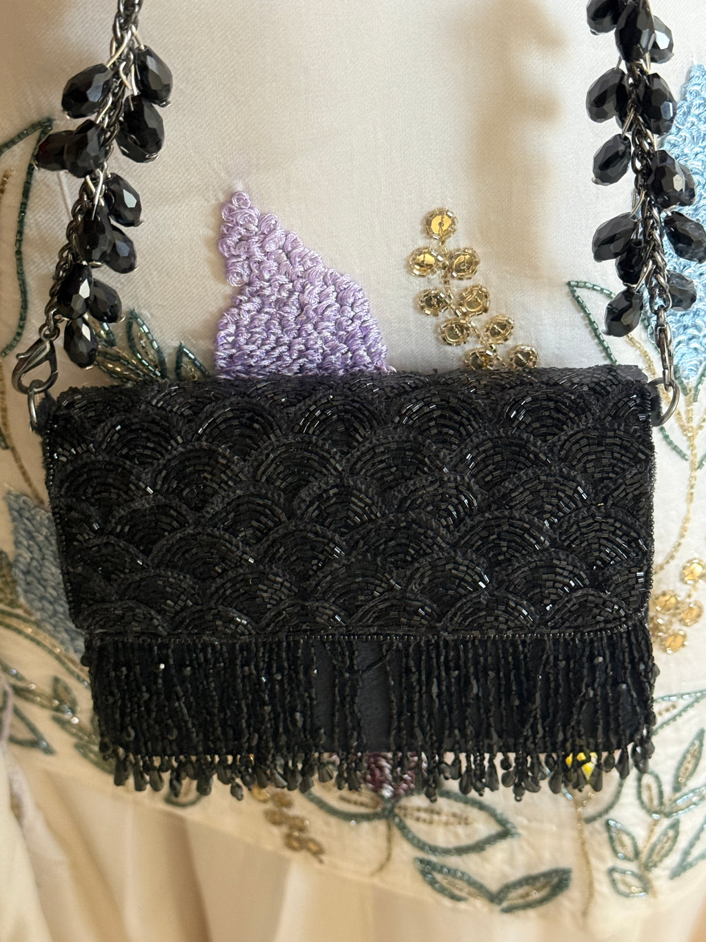 Drape Black Mini Bag