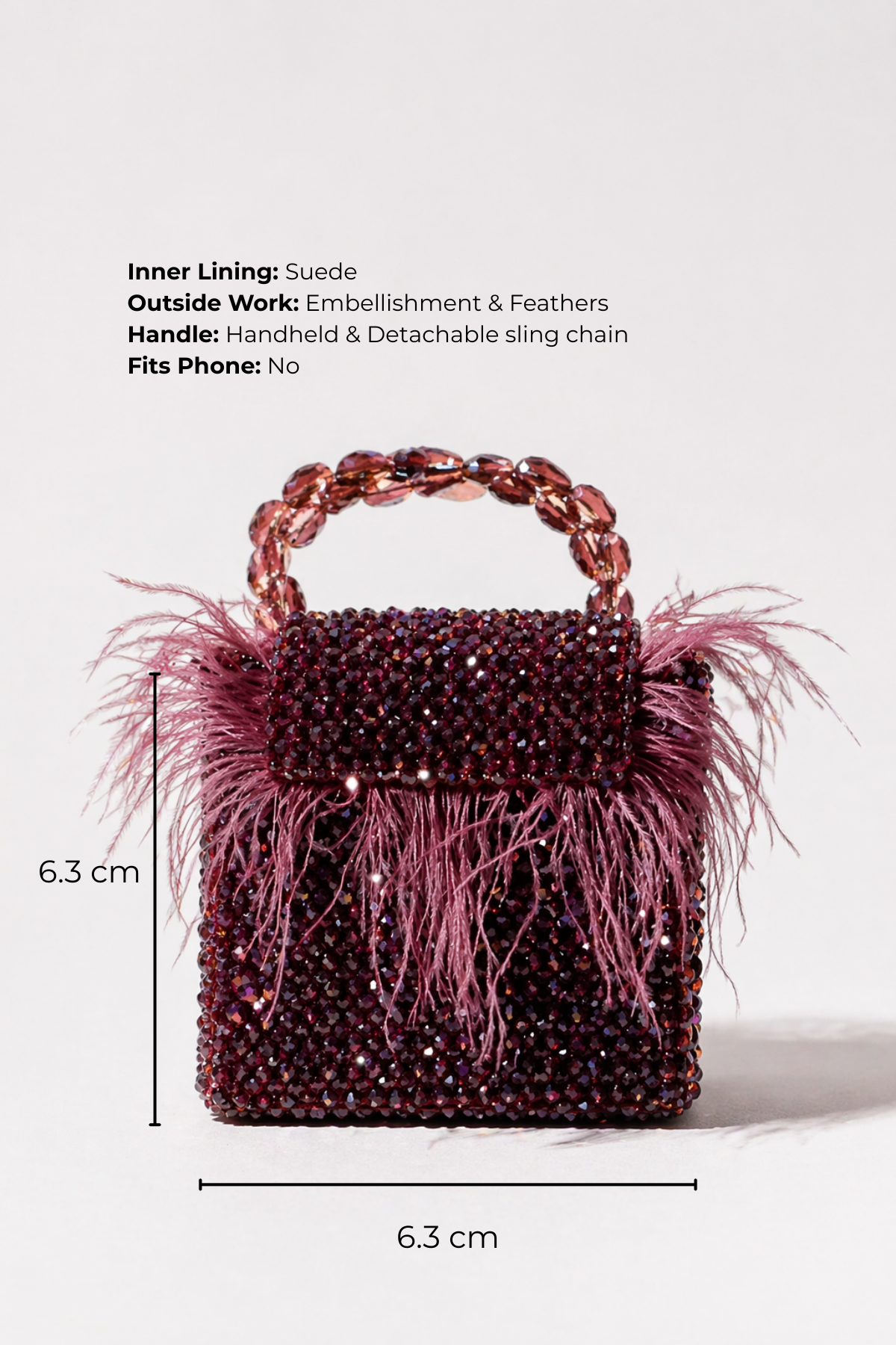 Blingy bag for party with sling