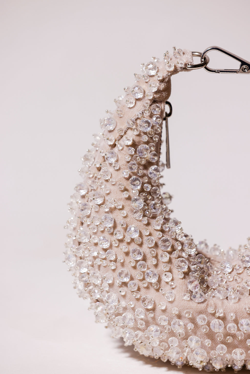 Midnight Silver Hobo Bag