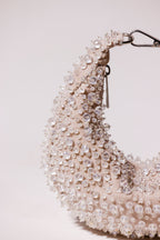 Midnight Silver Hobo Bag