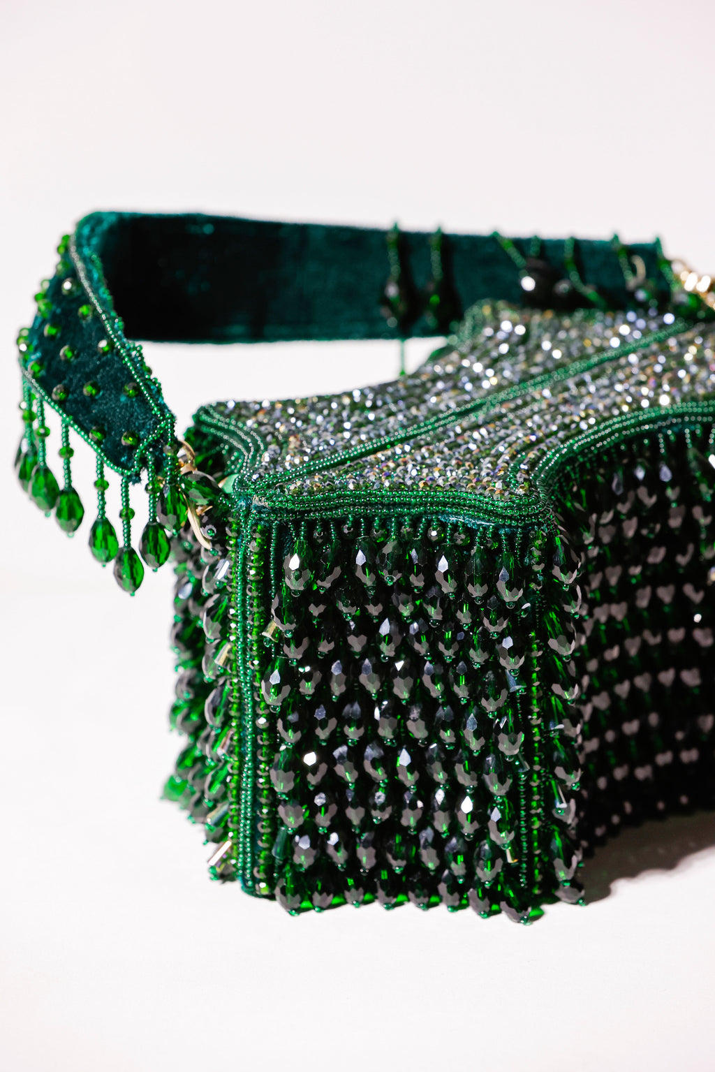 Emerald Prism Clutch Bag