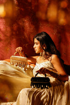 Padmavati Golden Vanity Bag