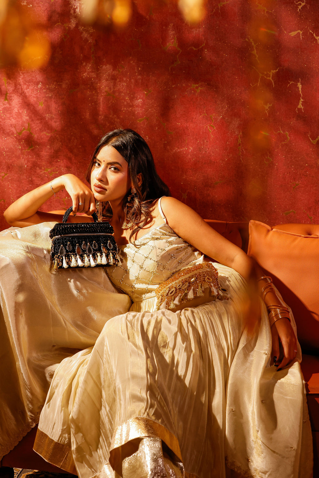 Padmavati Black Vanity Bag