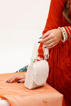 Sunehri White Mini Bag