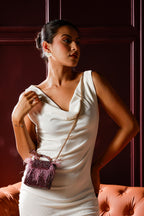 Peacock Mini Lilac Bag