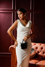 Peacock Mini Black Bag