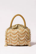 Meher Golden Clutch Bag