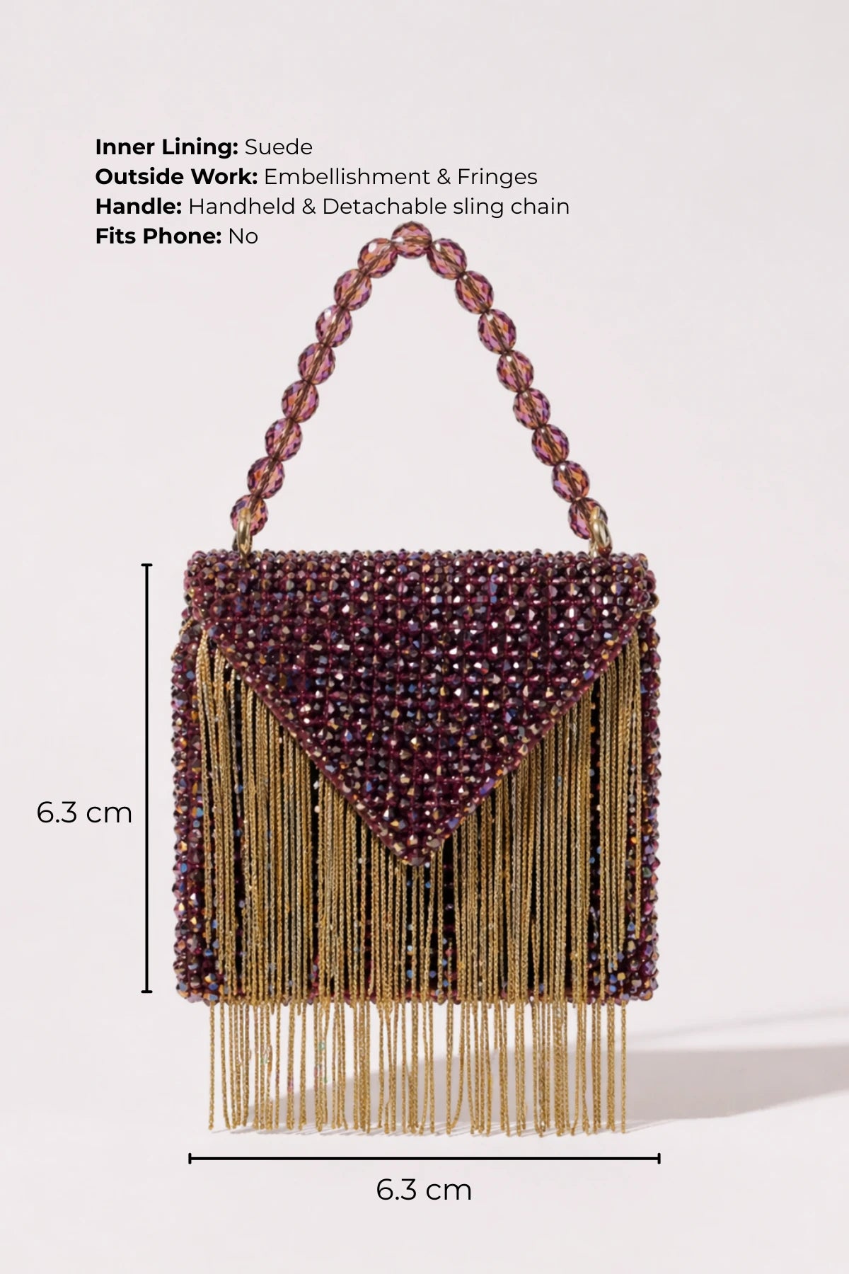 Designer lilac mini bag styled with luxury resort wear