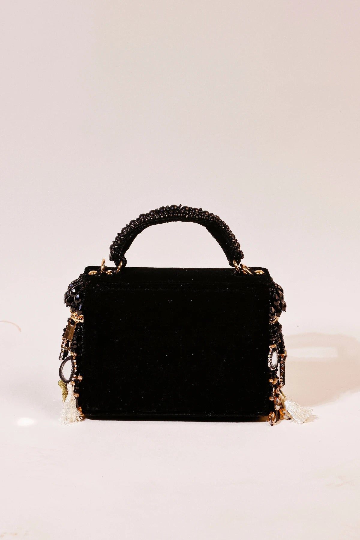 Designer vanity bag for women with structured silhouette