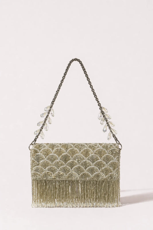 Drape Silver Mini Bag for sangeet celebrations and cocktail parties