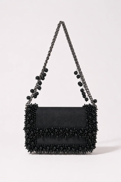 Elysia Black Shoulder Bag for vacations and evening outings