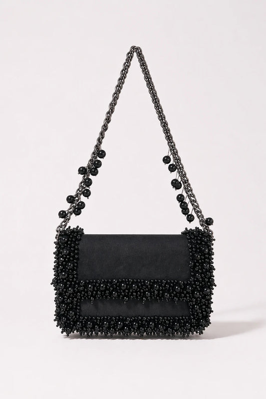 Elysia Black Shoulder Bag for vacations and evening outings