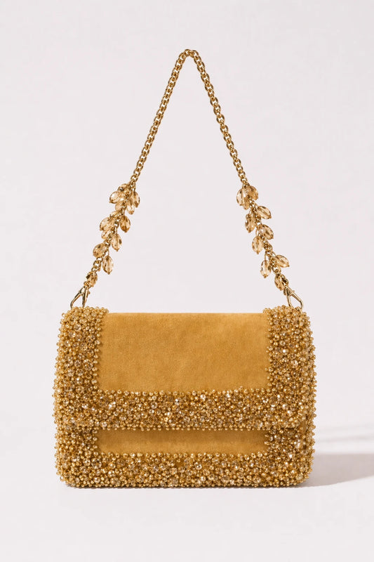 Elysia Golden Shoulder Bag for sangeet celebrations and cocktail parties