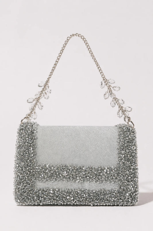 Elysia Grey Shoulder Bag for festive celebrations and parties