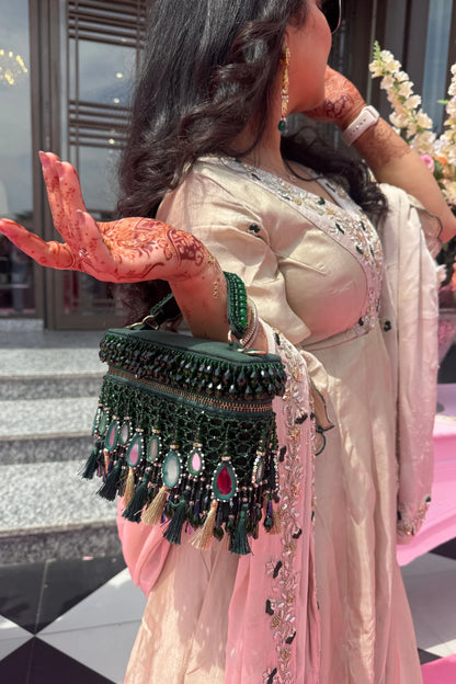 Embellished vanity bag for wedding celebrations and festive styling