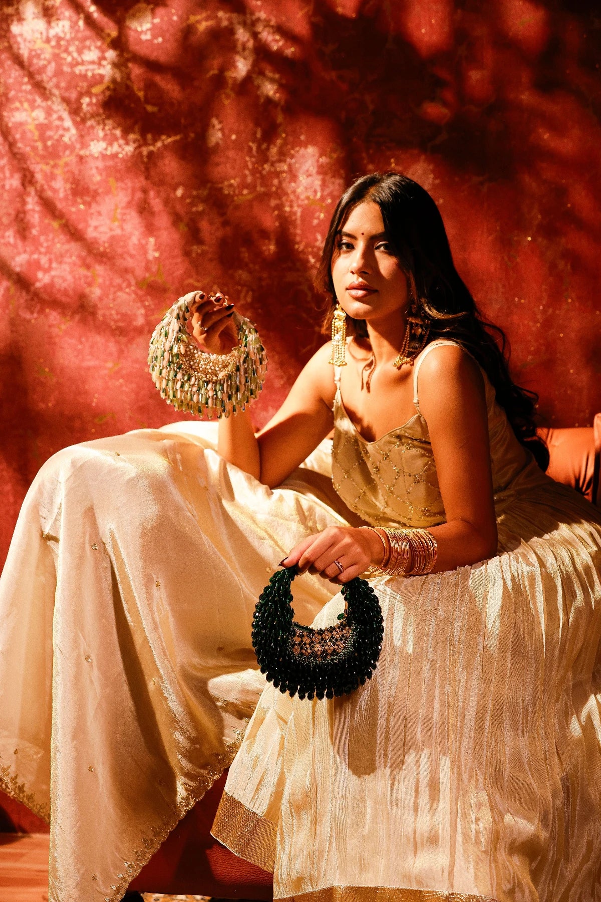 Designer festival hobo bag for women with elegant beadwork